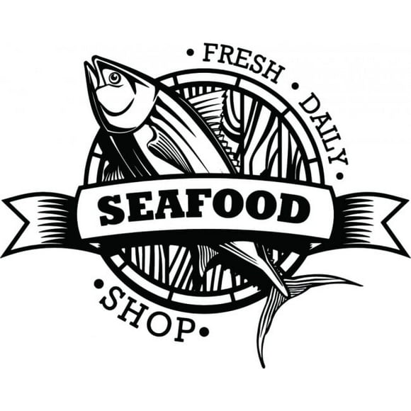 Decomural Seafood Shop Sign WS-44576