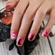 thumbnail image 2 of 24pcs Glossy Short Square Fake Nails, Pink Gradient Press On Nails With Cartoon Ghost Cat Design, Cute False Nails For Women Girls Halloween Nail Decor, 2 of 2