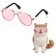 thumbnail image 1 of Gafas de Sol para Perros Uxcell, Gafas Retro para Gatitos, Gafas Clásicas de Metal, Disfraz de Cosplay, Accesorios para Fotos, Mini Gafas Lindas, (Aviador, Lente Rosa), para Mascotas Pequeñas, 1 of 7