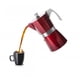 thumbnail image 3 of Cafetera Italiana Express 450ml Aluminio Rojo Evva Ibili, 3 of 4