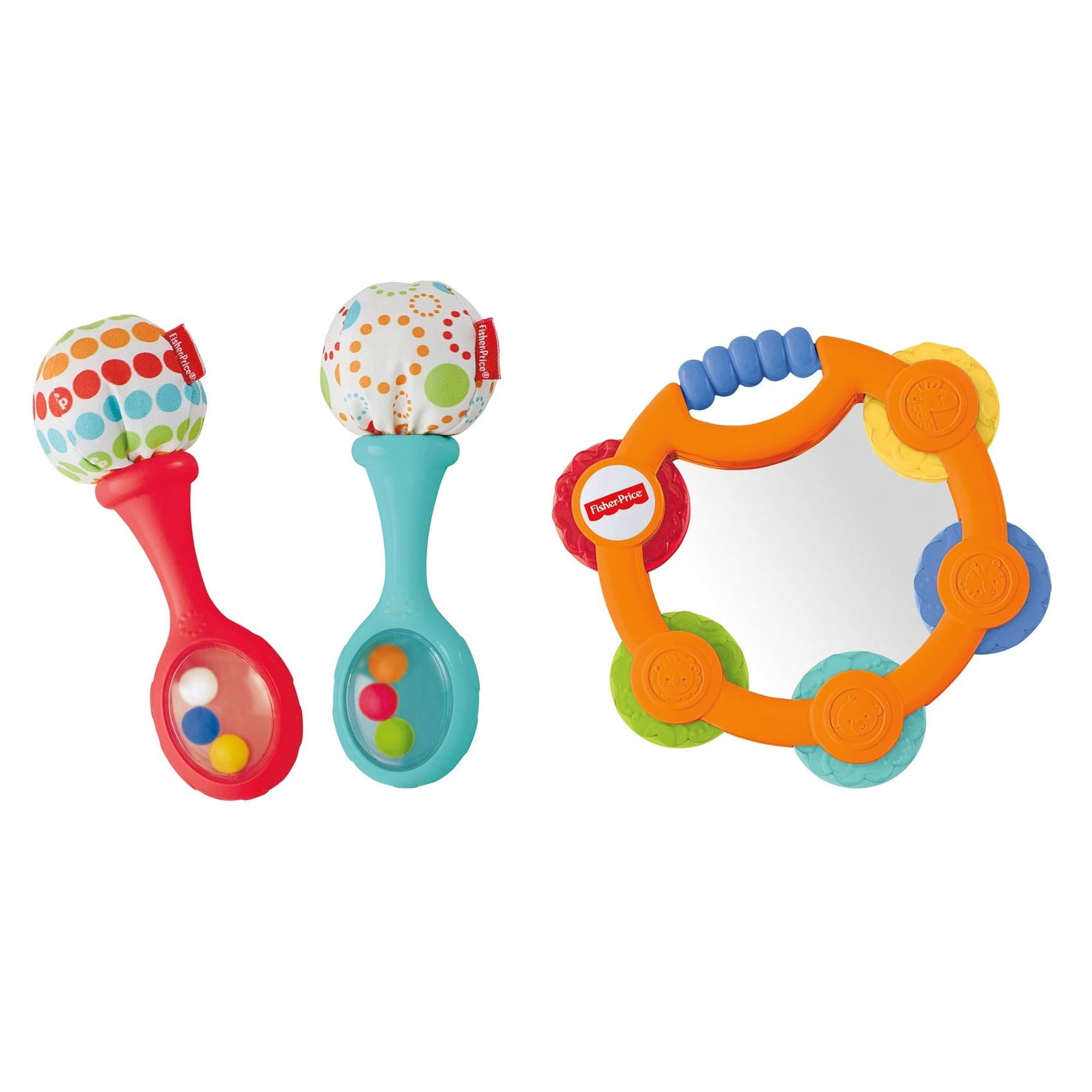 Set De Regalo De Juguete Fisher-price Con Pandereta Y Maracas