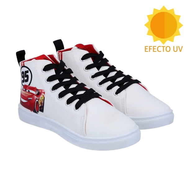 ZAPATILLA CARS CAÑA ALTA EFECTO UV