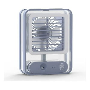 Genérico - Mini Enfriador Ambiente Portátil Luz Led Recargable Lau