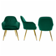 thumbnail image 5 of Pack 2 Poltronas Base Dorada Velvet Lux Verde, 5 of 8