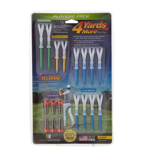 Tees de Golf Greenkeepers 25 mm/70 mm/83 mm/102 mm - 18 unidades
