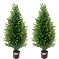 Árbol Topiario Artificial De Cedro Vevor De 36 Cm Con Hojas Adicionales, 2 Unidades