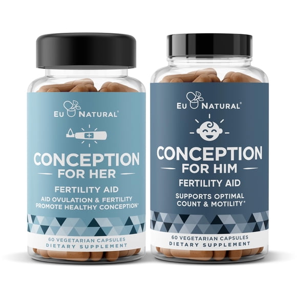 Suplementos de fertilidad Eu Natural Conception Her & Him, 120 unidades