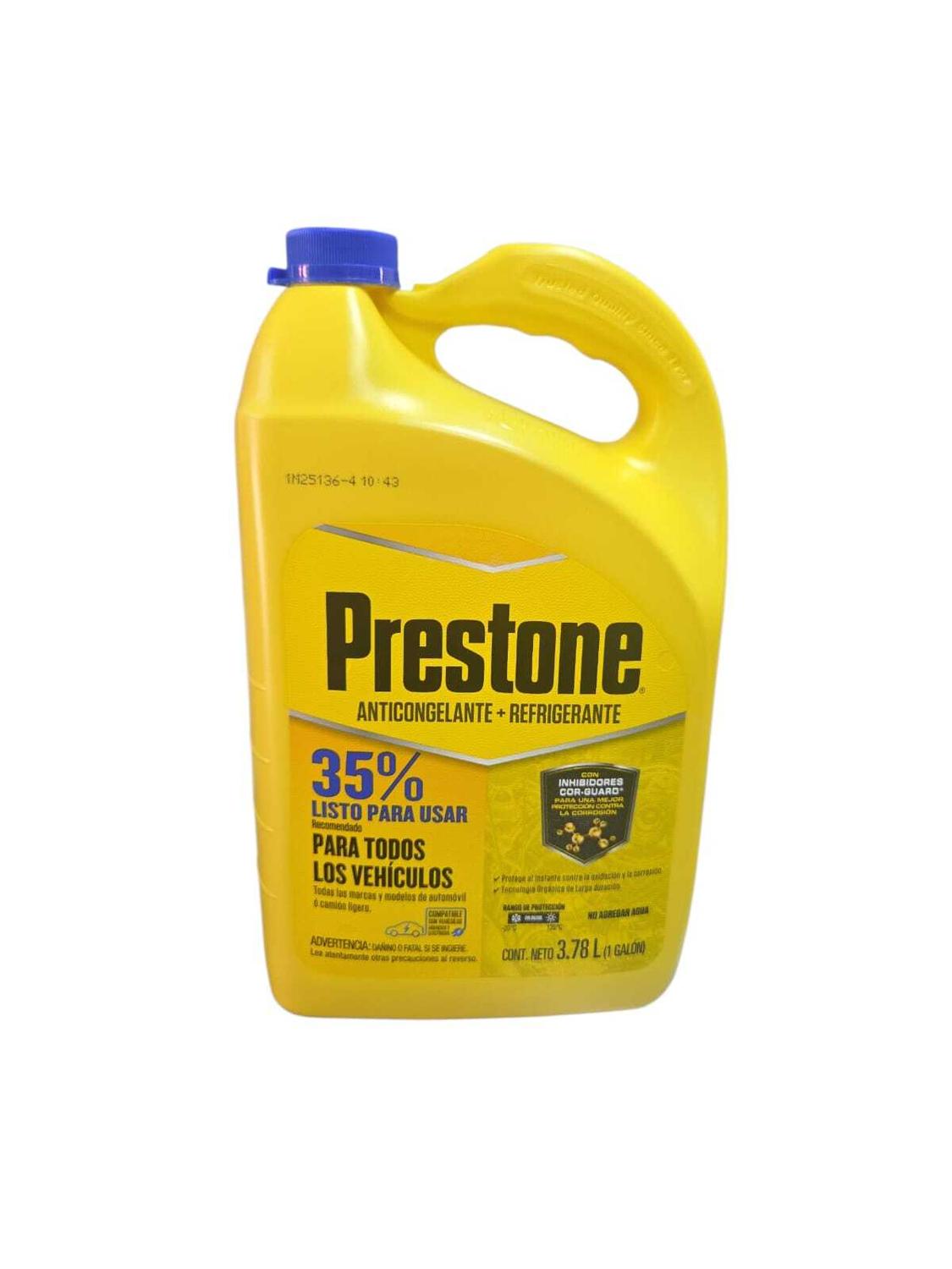 Refrigerante Y Anticongelante 35% Prestone 3.78L