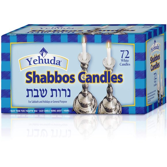 Velas Yehuda 3 horas blanco 72 uds