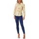 thumbnail image 2 of INSPIRE CHIC Camisa de Mujer con Botones Estampado Floral de Manga Larga Cuello en Punta Top de Oficina L Amarillo Claro, 2 of 6