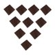 thumbnail image 4 of 10pc eva espuma rompecabezas ejercicio estera azulejos entrelazados bebé arrastre estera marrón, 4 of 5