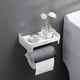 thumbnail image 4 of Upgrade Your Bathroom with Our Stylish and Handy Waterproof Wall Mounted Paper Holder - No Punching Required!, 4 of 4