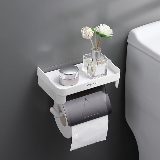 Upgrade Your Bathroom with Our Stylish and Handy Waterproof Wall Mounted Paper Holder - No Punching Required!