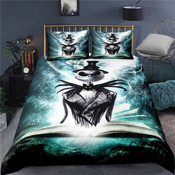 The Nightmare Before Christmas Jack Duvet Cover Pillowcase Bedding Set Gift3-Piece Bedding Set