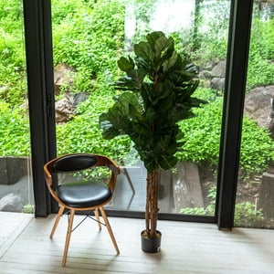 Vadell Home - Ficus Lyrata De 150 Cm Con Follaje De Seda