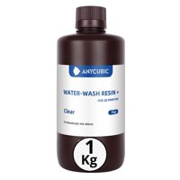 Anycubic - Resina 3D Lavable Al Agua Transparente Para Impresoras 3D 1000G | Resinas