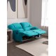 thumbnail image 1 of Bergere Perugia Reclinable 2 Cuerpos Tela Velvet Turquesa, 1 of 7