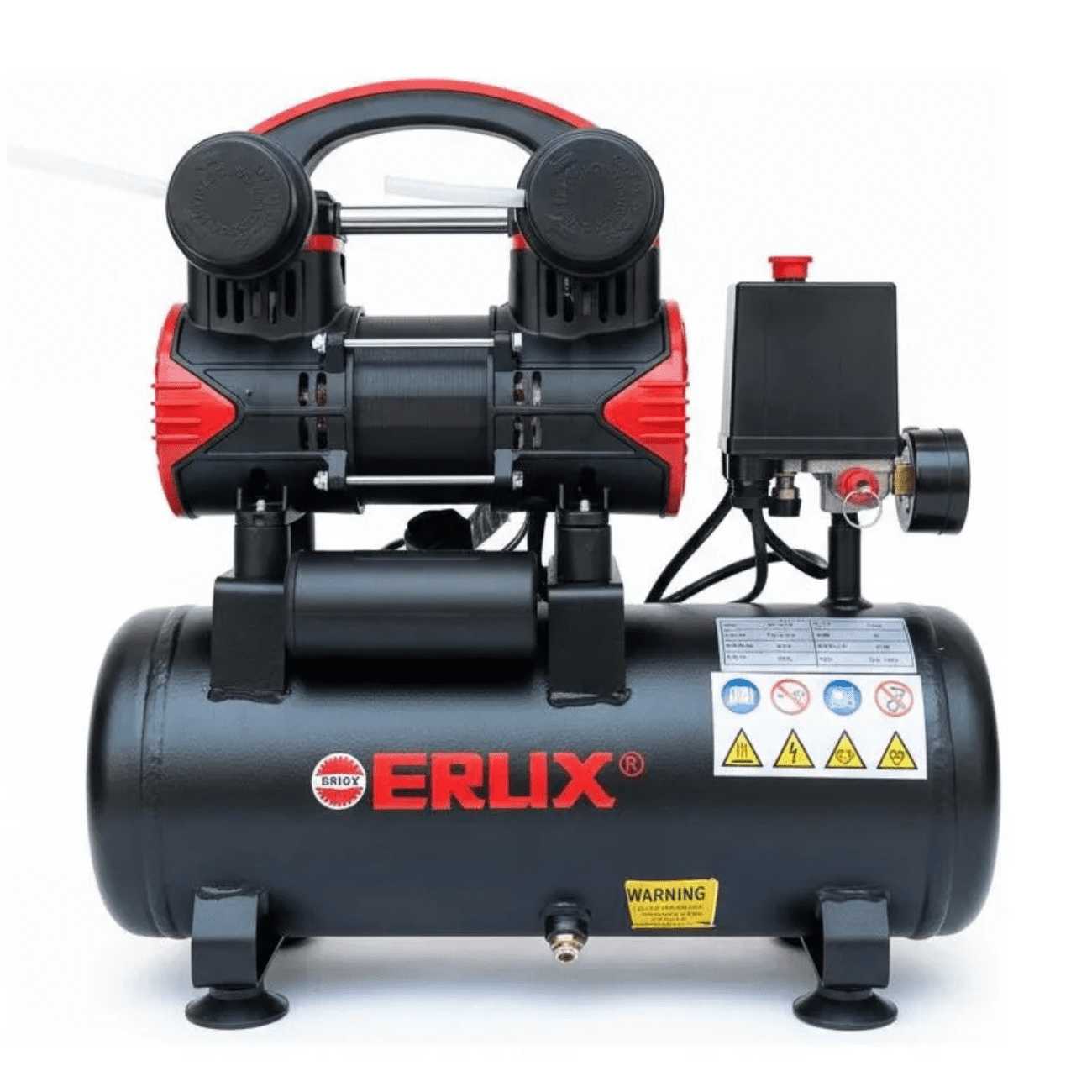 Compresor De Aire Silencioso 9 Litros/oil-free 600w Erux 50hz Monofásica