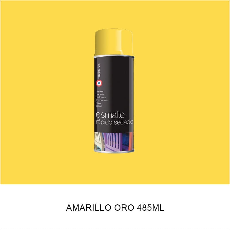 Tricolor - Pintura Spray Sintético Amarillo Oro