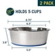 thumbnail image 2 of Cuenco OurPet's Durapet de acero inoxidable, 1,25 l/5 tazas, 2 of 8