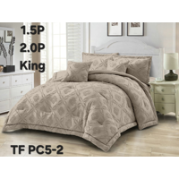 Tecnocasa - Cubrecama De Verano Semi Acolchado Diseño Flores Dos Plazas