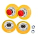 thumbnail image 2 of 4 Ruedas Giratorias Para Coche Para Ni?os Que Protegen El Suelo. Repuesto Universal Amarillo., 2 of 5