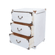 thumbnail image 2 of Velador Dormitorio Lupe 3 Cajones Blanco Rustico, 2 of 6