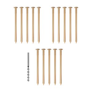 Bothyi - Clavos De Cobre Macizo Resistentes Y Prácticos Para Quitar Tocones De Techos De Barcos, 16 Unidades