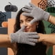 thumbnail image 3 of Guantes Chenille Café claro Adulto Invierno Unisex, 3 of 5