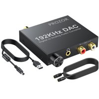 Convertidor De Audio Digital A Analógico Prozor 192 Khz Con Cable