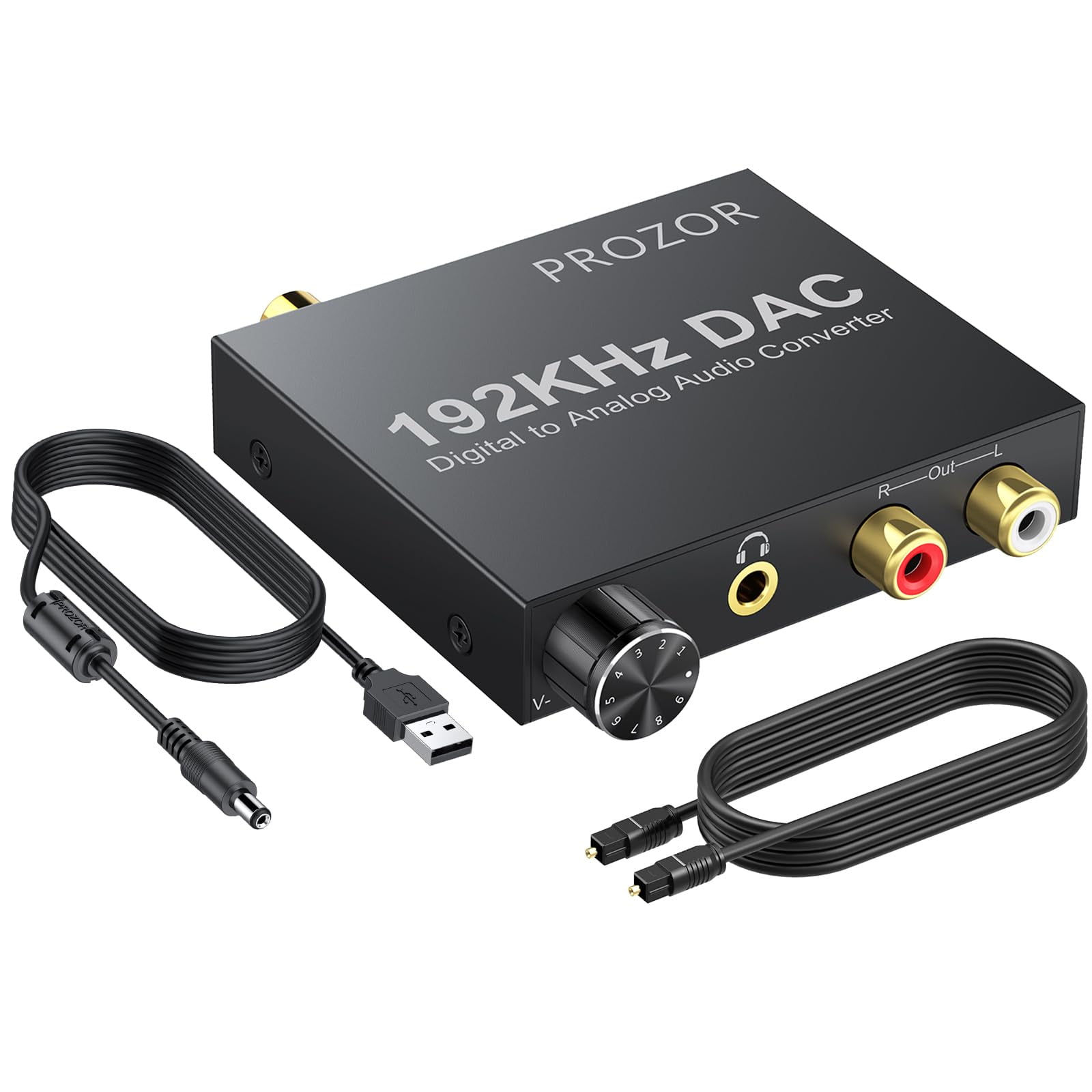 Convertidor De Audio Digital A Analógico Prozor 192 Khz Con Cable