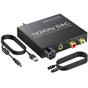 Convertidor De Audio Digital A Analógico Prozor 192 Khz Con Cable
