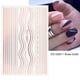 thumbnail image 1 of 3D Simple Lines Nail Stickers Rose Gold Metal Stripe Letters Decals Curve Gel Nails Art Sliders Polish Manicure Decor, 1 of 3