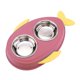 thumbnail image 4 of Comedero Doble Para Perros, Comedero Para Mascotas, Dispensador De Agua Para Mascotas, Rosa, 4 of 5