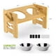 thumbnail image 2 of COMEDERO-BEBEDERO PARA PERROS ALTURA AJUSTABLE - MADERA, 2 of 2