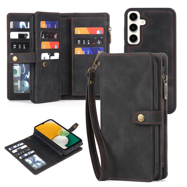 Wallet Mobile Phone Case Multifunctional Wallet Phone Case Protective Case For Samsung A52 A14 5G A33