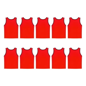 Linea Sport - Pack X10 Chalecos Deportivo De Malla Peto Calado Cerrado Niños