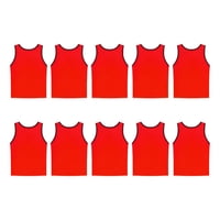 Linea Sport - Pack X10 Chalecos Deportivo De Malla Peto Calado Cerrado Niños