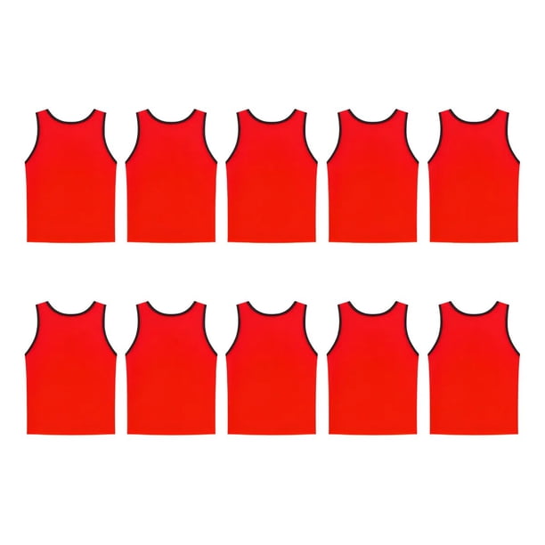 Pack X10 Chaleco Deportivo De Malla Peto Calado Adulto XL