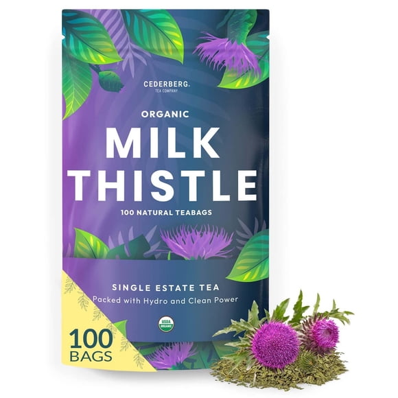 100 bolsitas de té de cardo mariano orgánico de Tea Cederberg Tea Company
