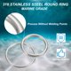 thumbnail image 4 of Anillos de Metal Uxcell Anillos de Acero Inoxidable Grado Marino Anillo en O Multiusos Anillo Redondo Soldado 2 5x40mm, 4 of 5