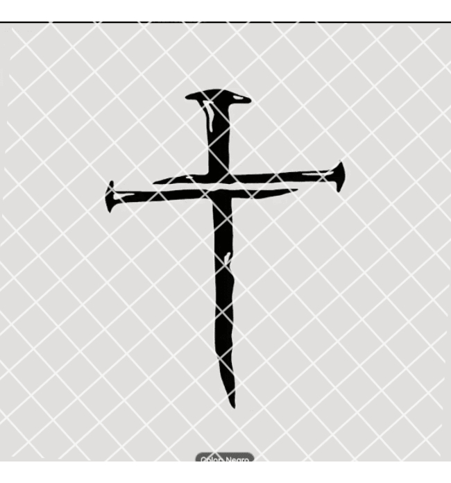 Rienda Libre - Sticker Cruz De Clavos Inri Fé Alabanza Dios Iglesia Auto