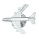 thumbnail image 3 of Hombres Moda Plata Avión Botón Collar Clip Broche Pin Joyería Regalo, 3 of 5