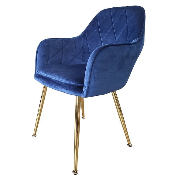 Habita2 Chile - Poltrona Velvet Lux - Azul