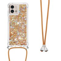 Funda Foxdock Para Motorola Moto G Stylus 5G 2023 Con Cuerda Ajustable, Brillo Líquido, Protección Antigolpes Y Lente – Ideal Para Regalo