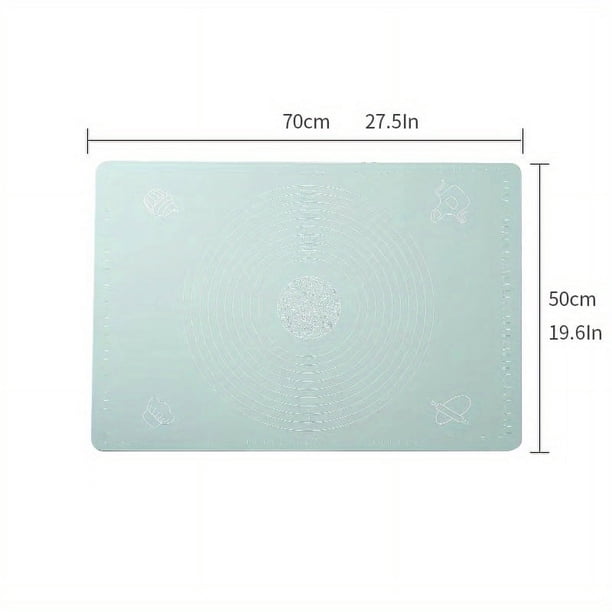 1pc, Pastry Mat, Silicone Baking Mat With Measurements, Non-Stick Counter Mat, Pastry Board Rolling Dough Mats, For Bread, Candy, Cookie Making, Baking Tools, Kitchen Gadgets, Kitchen Accessories, Hom