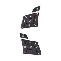 Magideal - Interruptor De Botón Multimedia Para Volante 1669052800 1669052900 Montaje Duradero Fácil De Instalar Reemplazo Directo Accesorio Automático Para W204