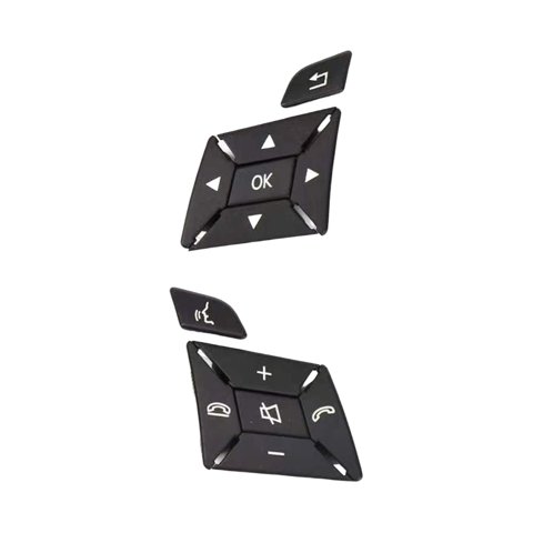 Magideal - Interruptor De Botón Multimedia Para Volante 1669052800 1669052900 Montaje Duradero Fácil De Instalar Reemplazo Directo Accesorio Automático Para W204