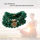 thumbnail image 4 of Pulsera de hilo de cuentas Mala, 108 cuentas de oración budista, yoga, meditación, cuentas de malaquita verde, collar para mujeres y hombres, 4 of 7
