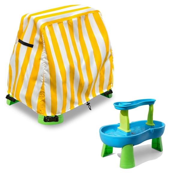 Cubierta para mesa de agua Aacabo para niños, duchas tipo lluvia y estanque